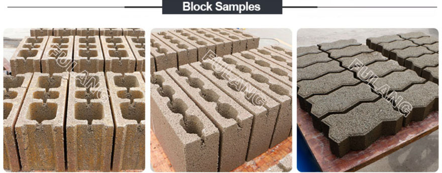 hollow solid concrete block samples