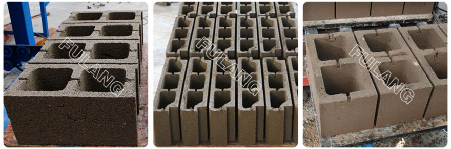 different paver block samples